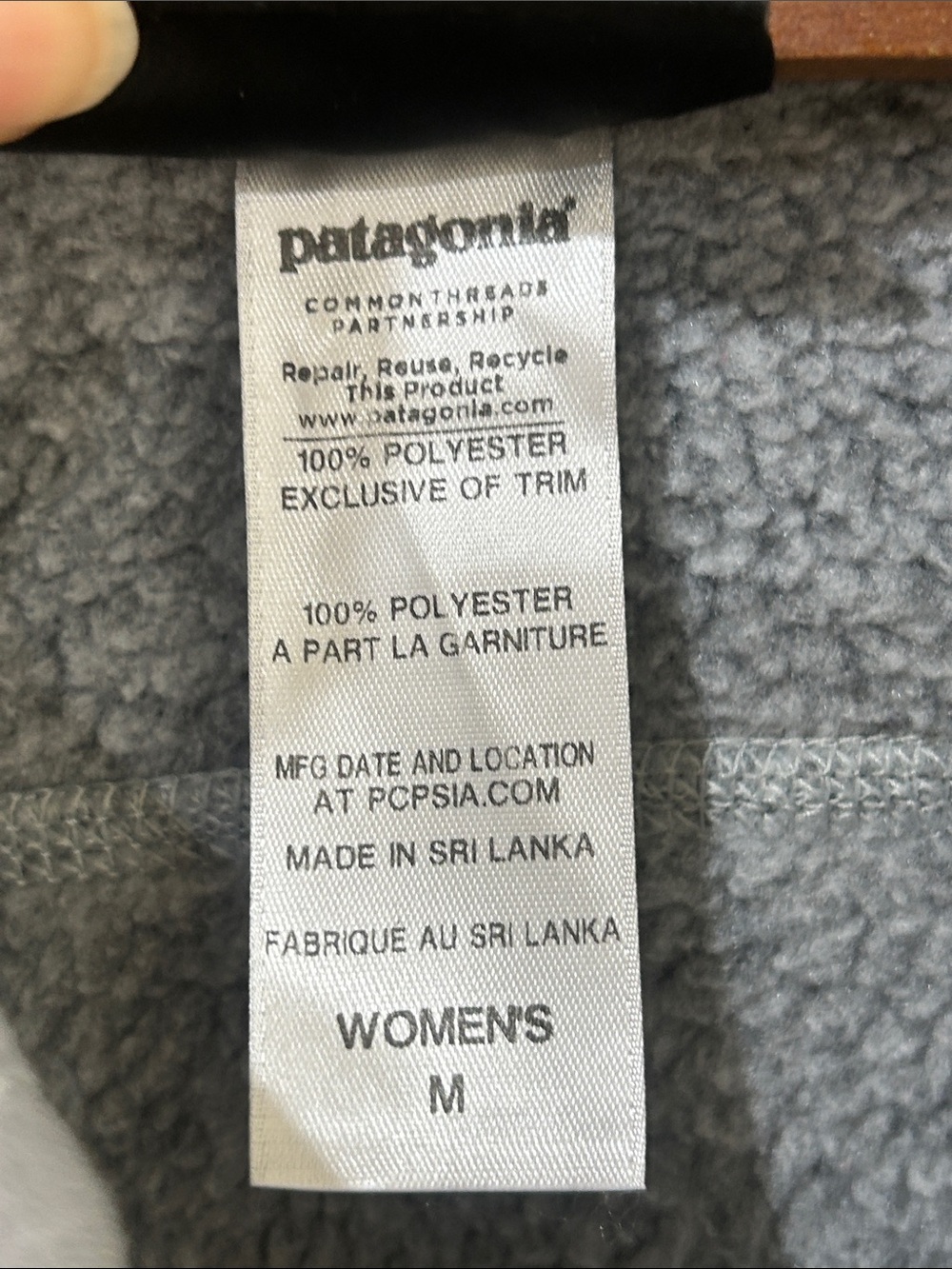 PATAGONIA Gray Better Sweater Fleece Vest Size Medium - Picture 7 of 16